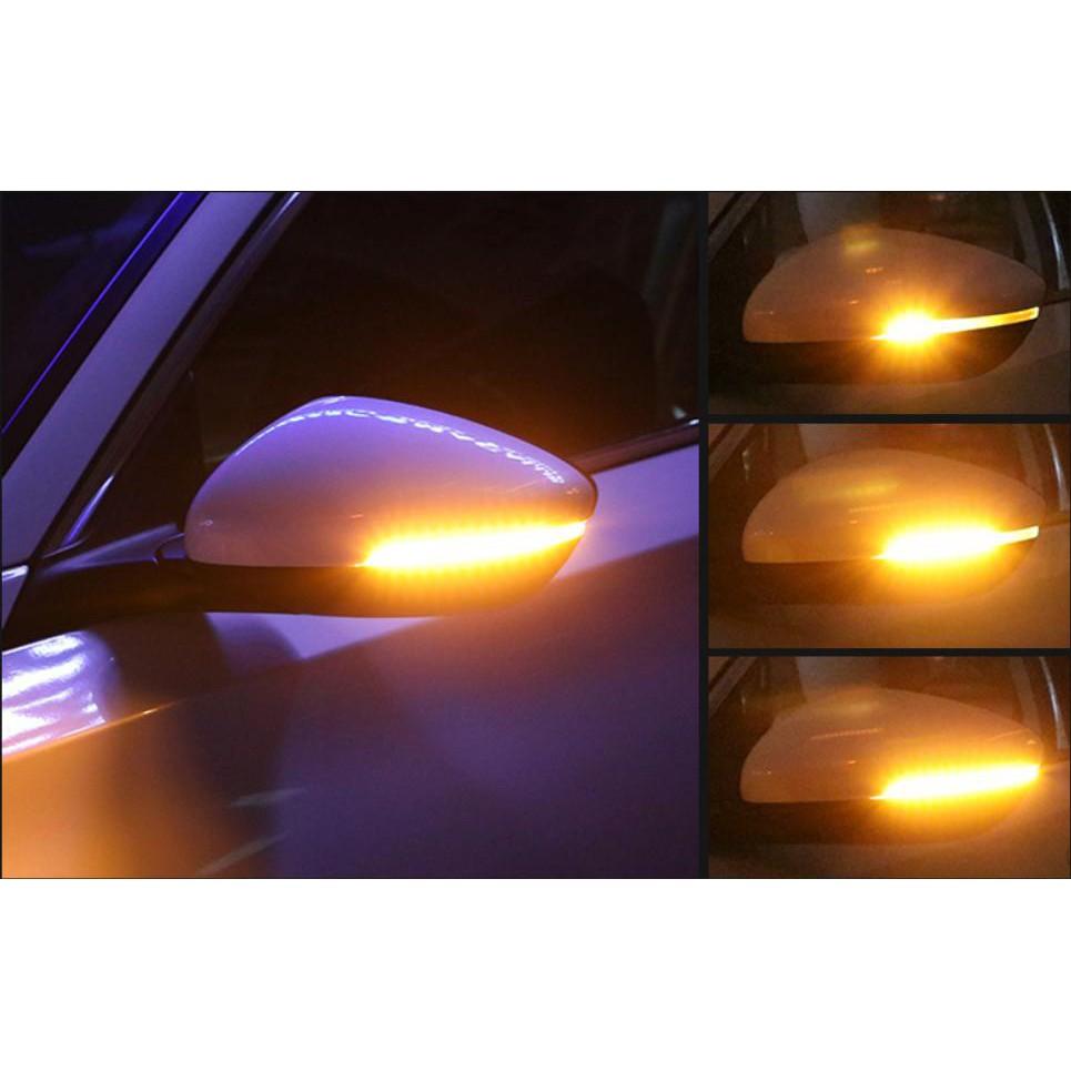 Đèn LED gương ô tô 18cm Mirror Flowing dạng nước chảy (đạt chuẩn CE, FC) cho ô tô