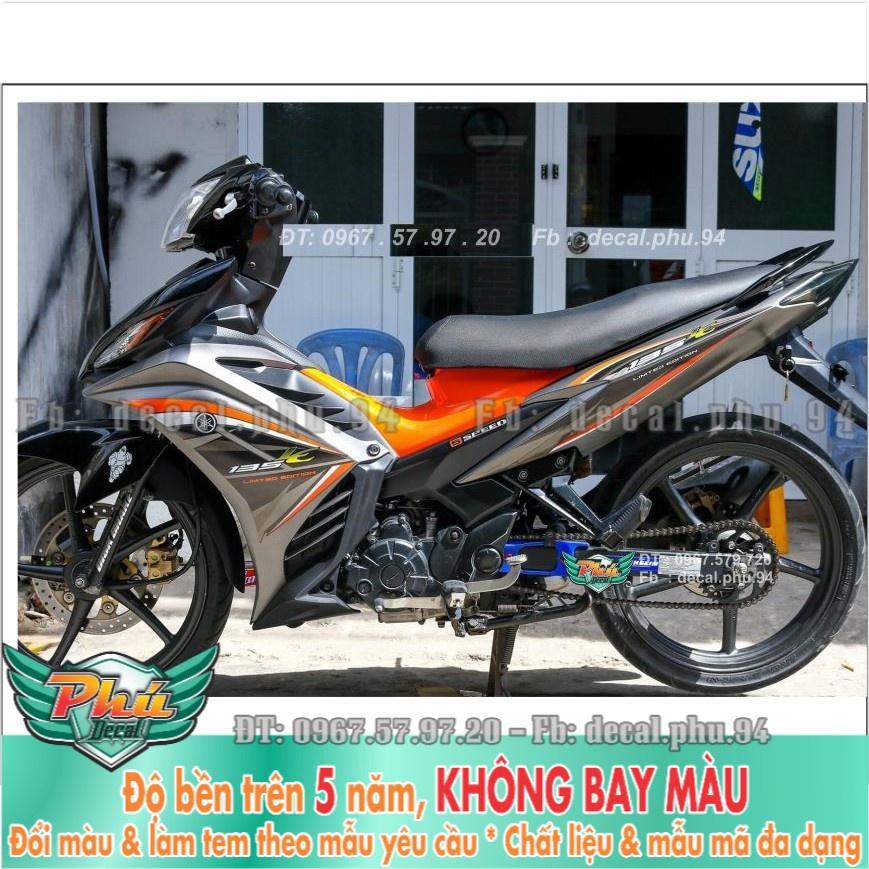 Tem rời Exciter 135 Xám Cam -1