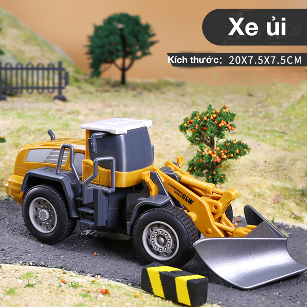 Đồ chơi mô hình xe lu KAVY NO.8810 chất liệu nhựa hợp kim và nhựa nguyên sinh an toàn chi tiết sắc sảo