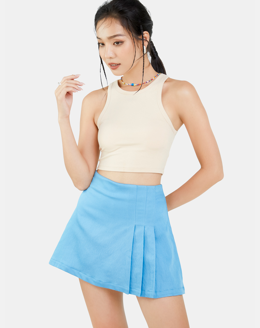 Quần Váy Nữ Thời Trang JUNO Kiểu Dáng Xếp Ly JNVLU007