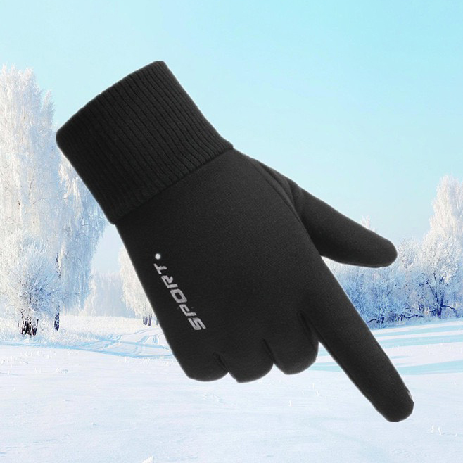 Găng tay nam chống lạnh mùa đông cảm ứng điện thoại lót lông cực ấm thiết kế ôm tay GTN1