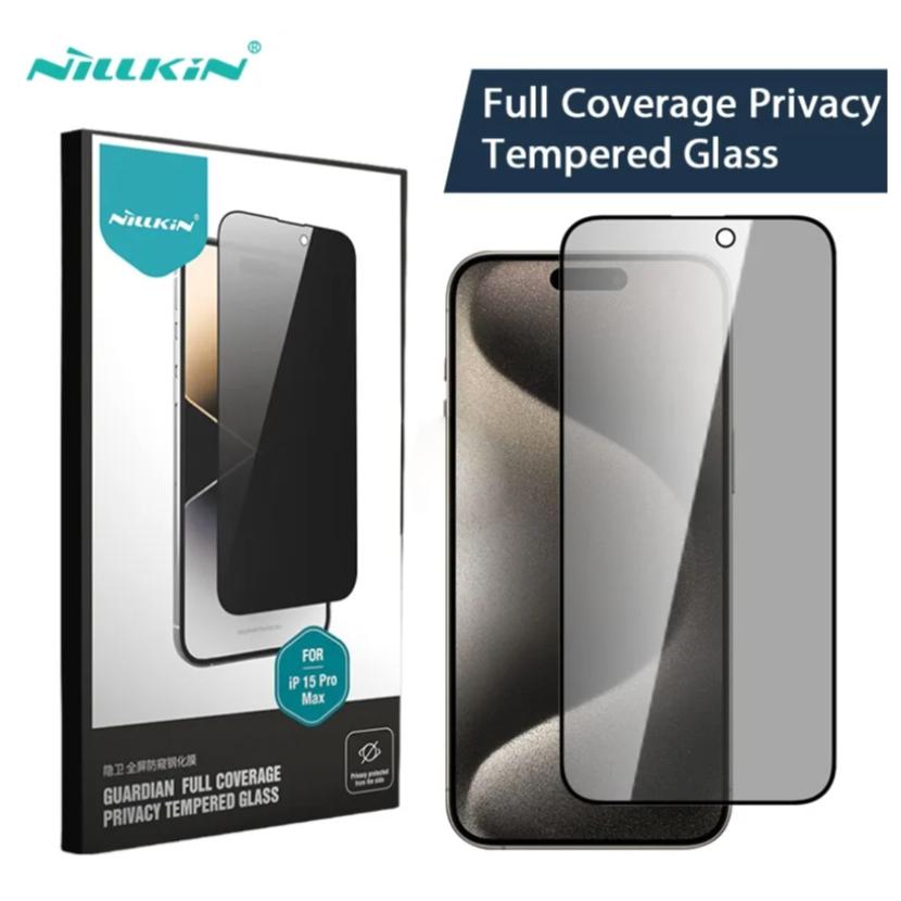 KÍNH CHỐNG NHÌN TRỘM dành cho iPhone 16 16 Plus 16 Pro 16 Pro Max 15 Pro Max 14 Pro Max 13 Pro Max 12 Pro Max hiệu Nillkin Guardian - Hàng chính hãng