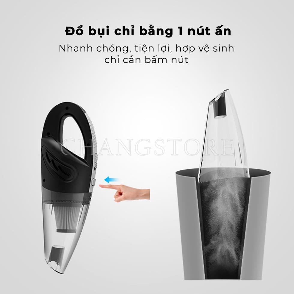 Máy Hút Bụi Sạc Pin Cầm Tay Dễ Dàng Di Chuyển Và Sử Dụng, Kết Hợp Nhiều Đầu Hút Đa Dạng