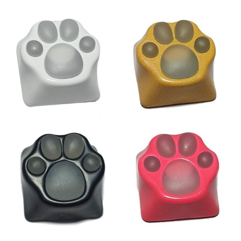 HSV Personality Customized Backlight keyCaps ABS Silicone Kitty Paw Artisan Cat Paws Pad Keyboard keyCaps for Cherry MX Switches