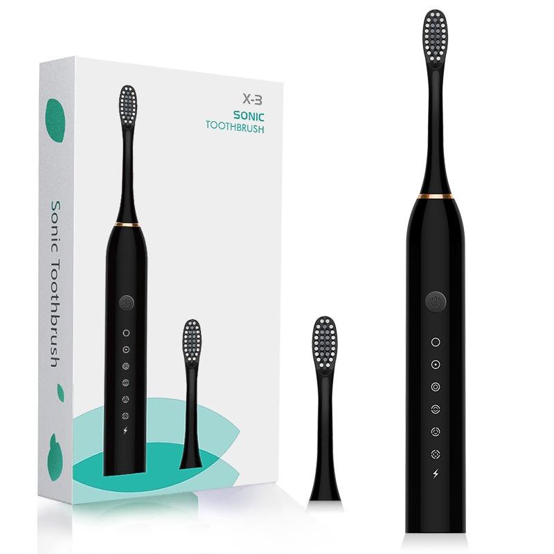 Bàn chải điện Sonic X3 Pro, bàn chải tự động 6 chế độ chải, tặng kèm 4 đầu chải, lỗi 1 đổi 1