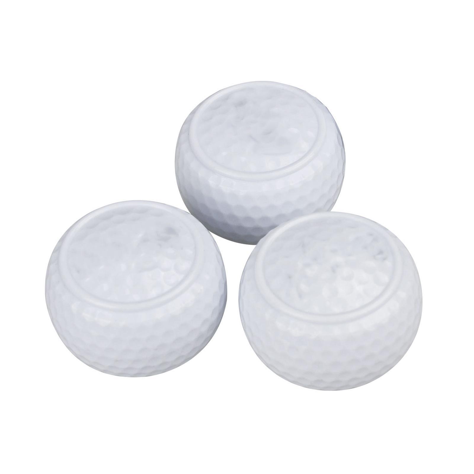 Synthetic Rubber Flat Golf Ball Practice Balls Swing Training Aid Golf Equipment Putting Trainer for Indoor Outdoor Beginner Practice Green