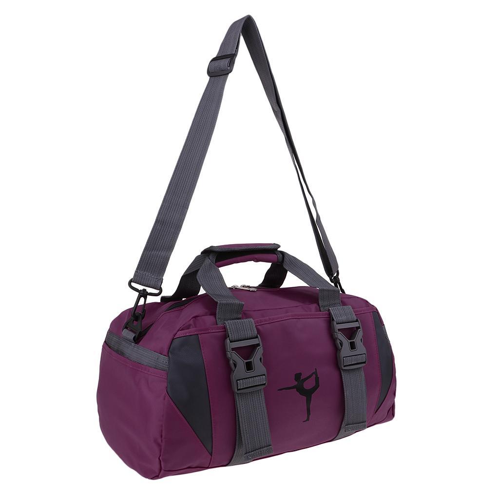 16x8x8inch  Sports Gym Duffel Bag Dance  Shoulder Pack with Two Side Pockets and  Front Pockets