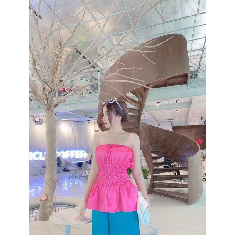 SET ÁO ỐNG NHÚN THUN + QUẦN SUÔNG