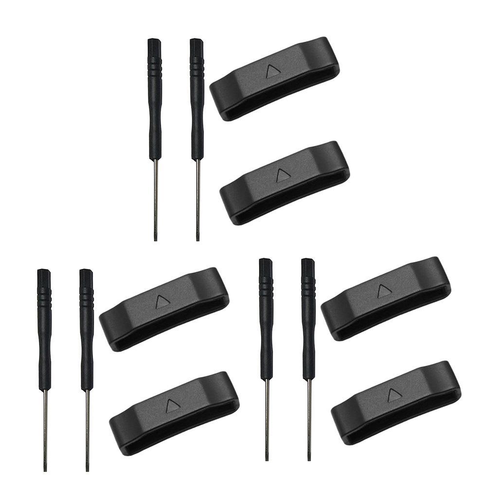 6x Silicone 26mm Watch Fastener Ring Band Loop for Garmin Fenix 3 / HR / 5X