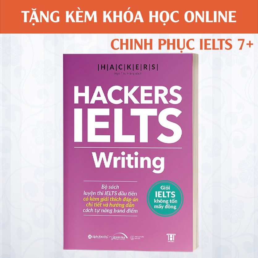 Combo Bộ 4 Cuốn Hackers IELTS (Listening + Reading + Speaking + Writing) : Tặng khóa học online
