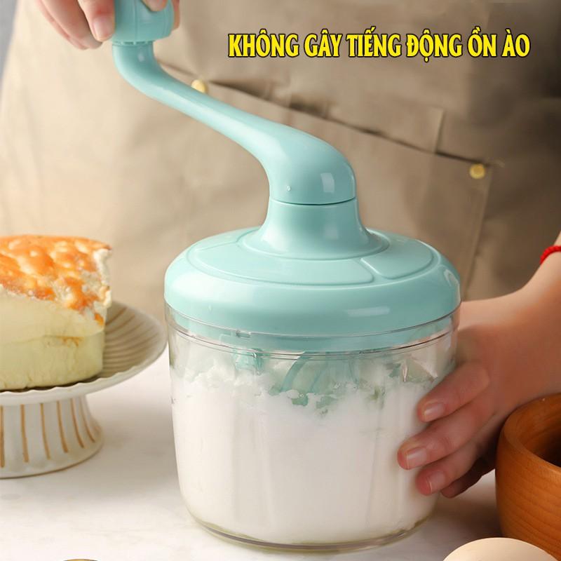 Máy Đánh Trứng Mini - Máy Đánh Kem Thủ Công - Dụng Cụ Làm Bánh Thông Minh Tiện Lợi