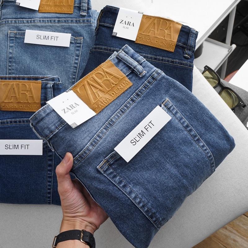 Quần jean nam Zr xuất dư 3 màu rách đẹp dáng ôm jean co giãn