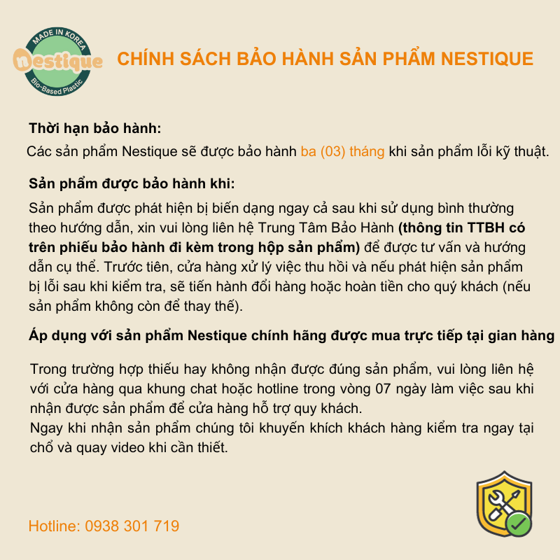 Khay ăn trẻ em cao cấp 5 ngăn hiệu Nestique N-11-Màu Kem