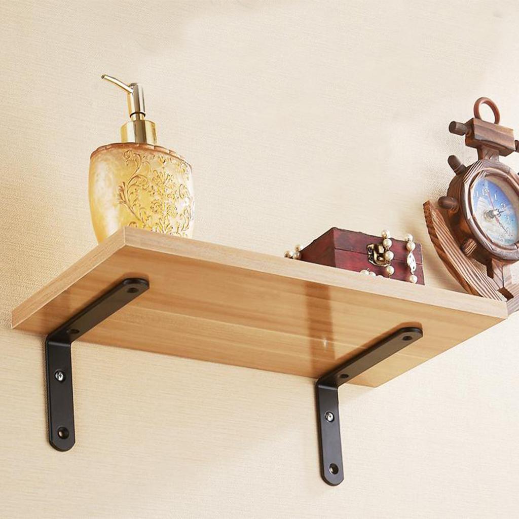 2xHeavy Duty Shelf Bracket Wall Hanging Shelve L Shaped Supporter 20x25cm