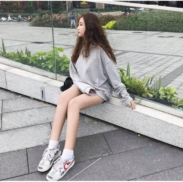 Áo SWEATER TX00089-Trơn XÁM UNISEX