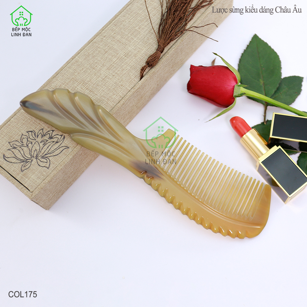 Lược Sừng Xuất Nhật (Size: XL - 20cm) Dáng Lược Châu Âu Cao Cấp [COL175]