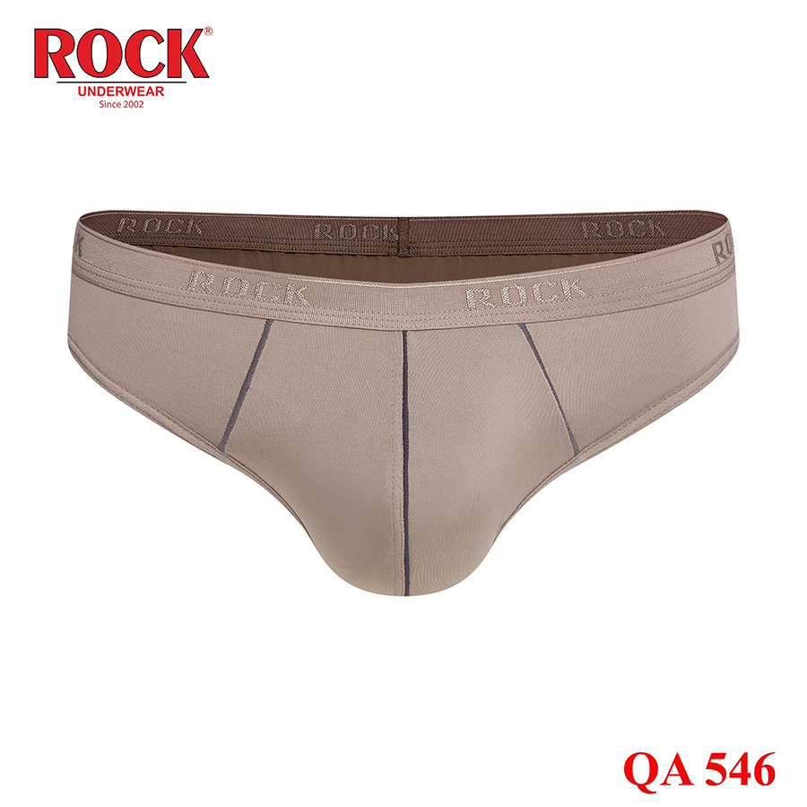 Quần lót nam cao cấp ROCK mát lạnh QA-546, form thấp trên nền chất liệu thun lạnh (microfiber)