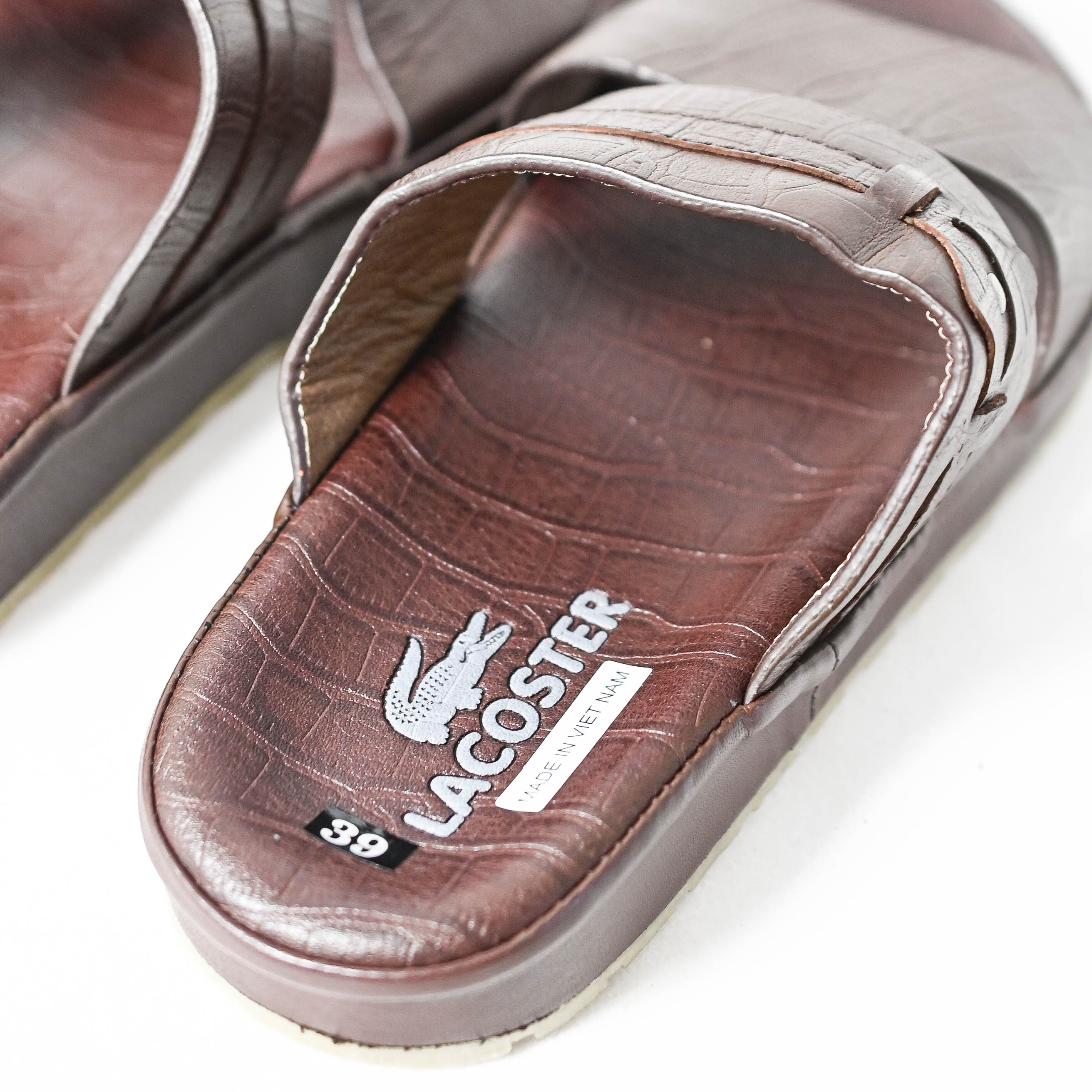 Dép da quai ngang nam