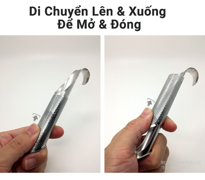 Dụng Cụ Lọc Trà KUNBE Chất Liệu Inox 304 Dạng Ống Lưới Nhỏ Gọn Tiện Lợi