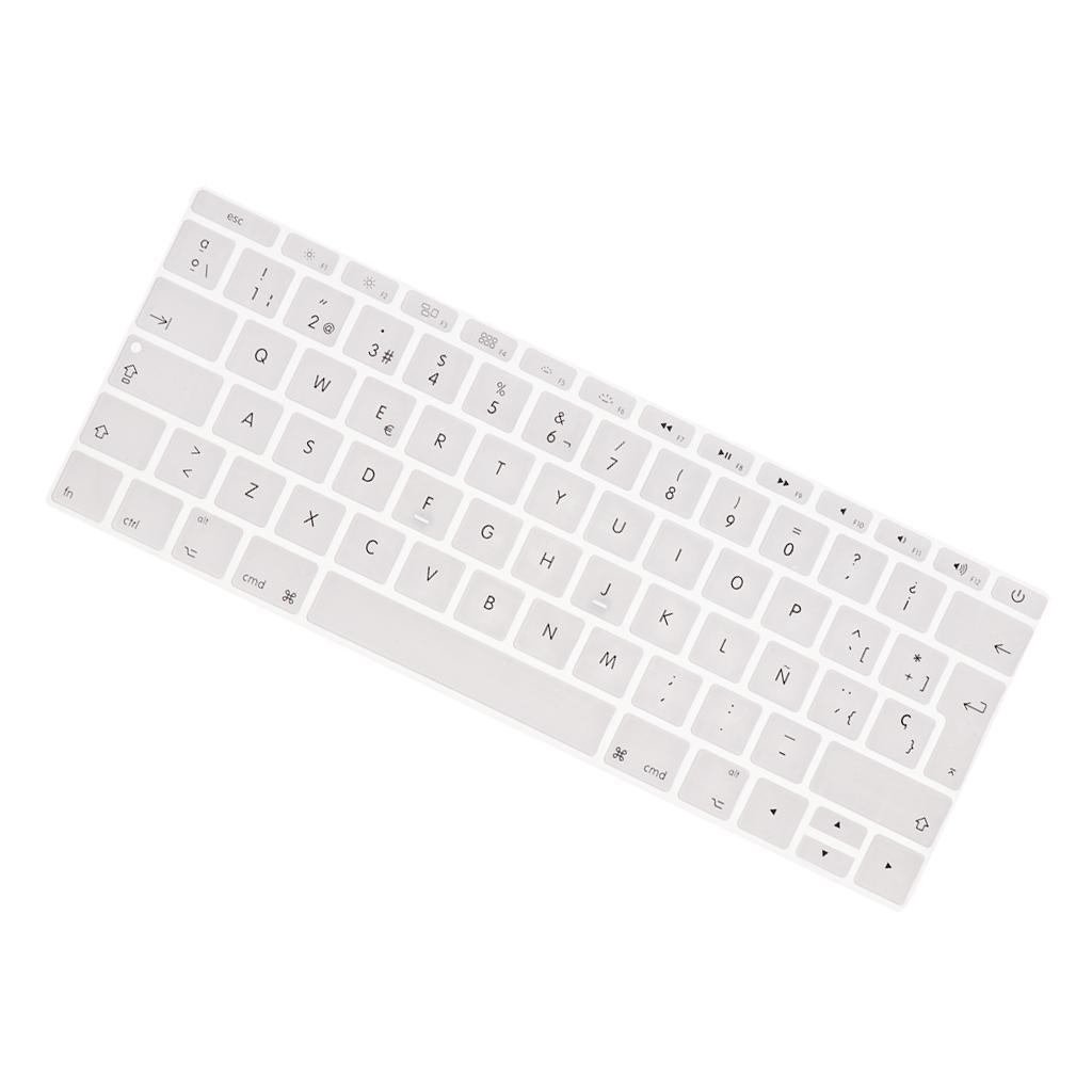 Spanish Phonetic Keyboard Protective Film for 12 inch white
