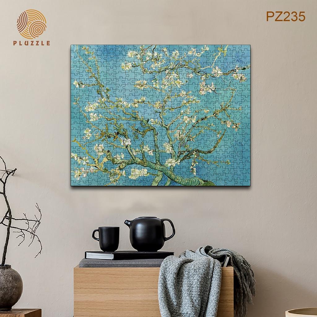 PLUZZLE Bộ xếp hình gỗ thông minh puzzle đồ chơi ghép hình 500 miếng - PZ235 - Almond Blossoms