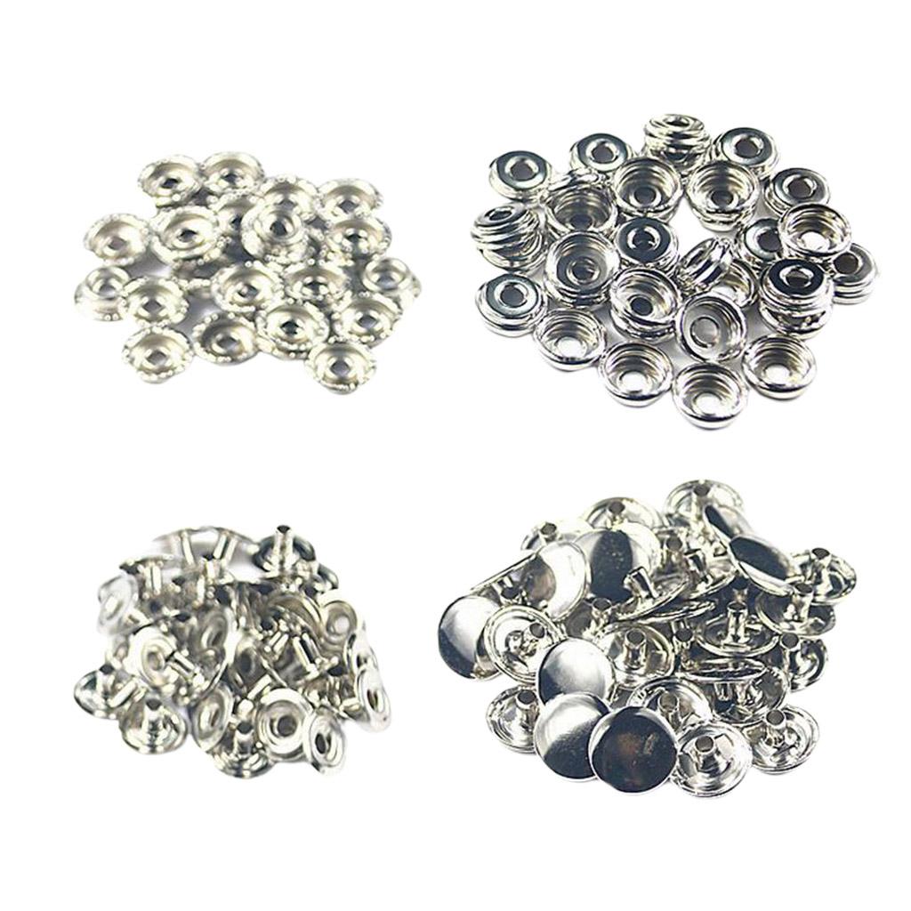Chốt Khóa 50x Bấm Nút Stud Cho áo Khoác Da Quần Jean Túi Xách
