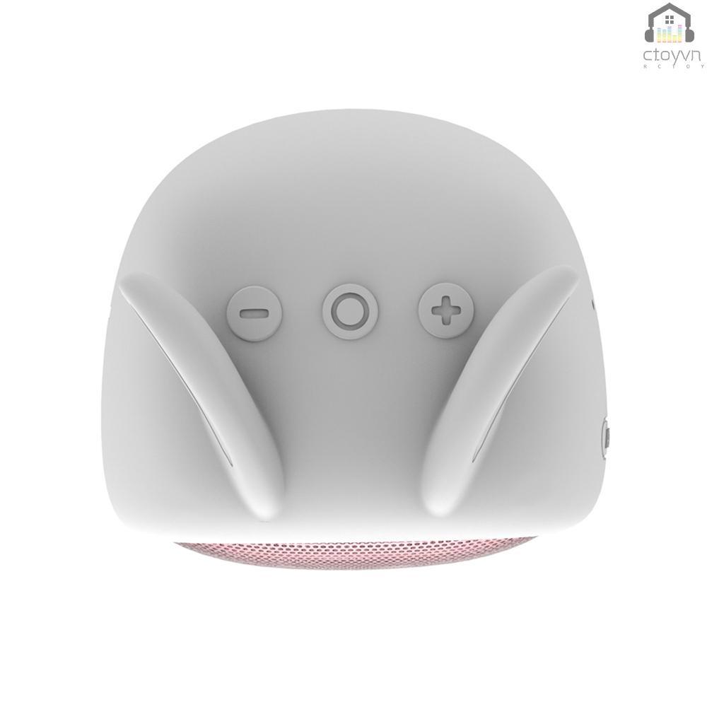 Loa Bluetooth mini hình thỏ dễ thương kèm mic cho điện thoại iPhone