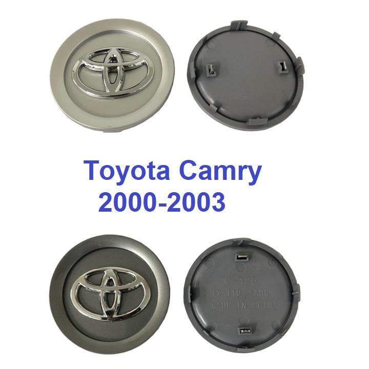 Logo chụp mâm, ốp lazang bánh xe ô tô Toyota Camry Đời từ 2000-2003