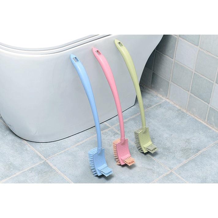 Chổi Cọ toilet, Nhà Vệ Sinh 2 Đầu Thông Minh Cán Dài Tiện Lợi