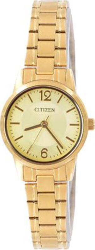 Đồng hồ Nữ Citizen dây kim loại pin kính cứng EJ6082-51P