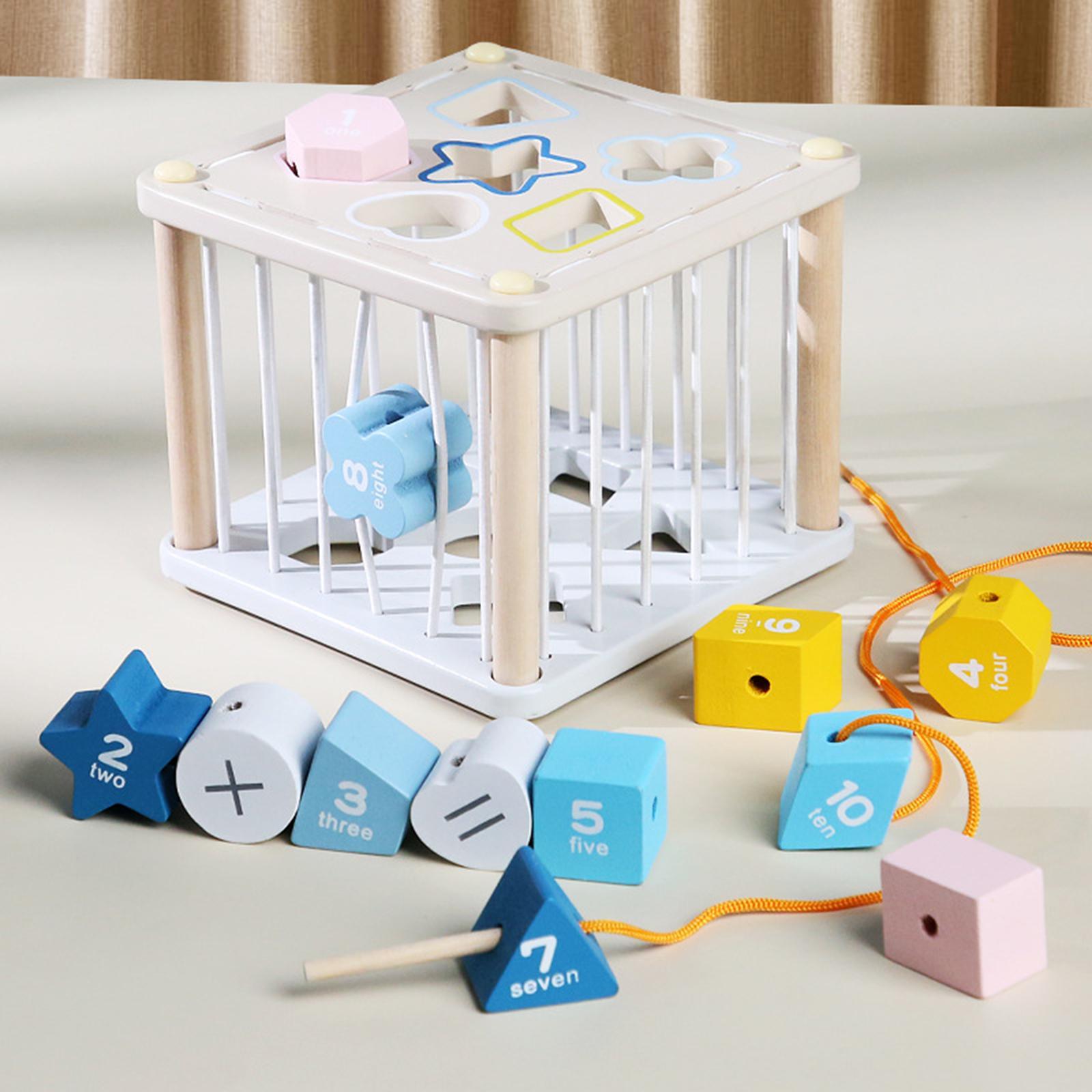 Sorting Blocks Development Toys Birthday Gift Color Cognitive for Toddlers