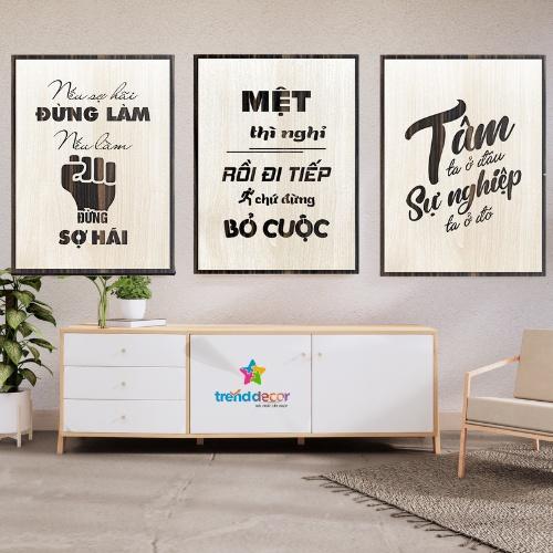 Tranh Gỗ Treo Tường Tranh Slogan Động Lực Truyền Cảm Hứng Nếu Sợ Hãi Đừng Làm Nếu Làm Đừng Sợ Hãi Trang Trí Phòng Khách