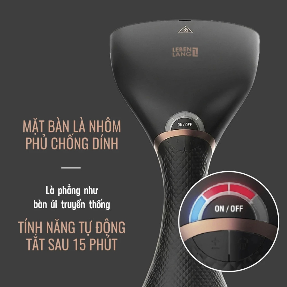 Bàn Là Hơi Nước Cầm Tay LEBENLANG LBR9725 - 2300W, Diệt Khuẩn 99.9% - Hàng Chính Hãng Bảo Hành 2 Năm
