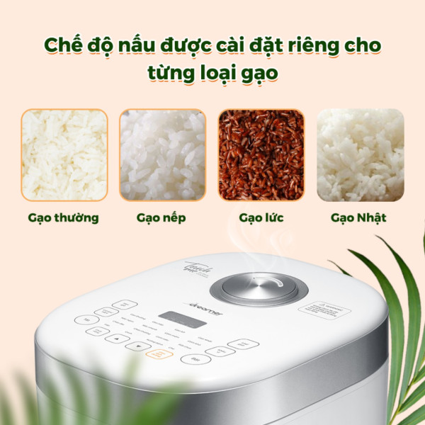 NỒI CƠM ĐIỆN CAO TẦN DREAMER DKA-IRC118-Hàng Chính Hãng