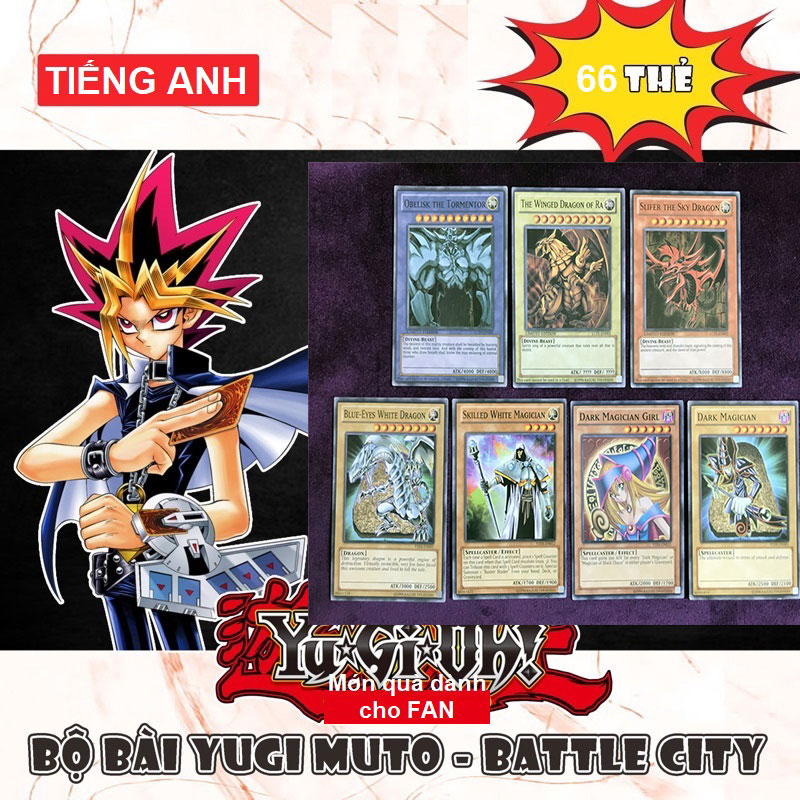 Bộ bài Yugioh 66 lá giống hình đăng tập hợp các lá bài Yugi đang có 1458 D14