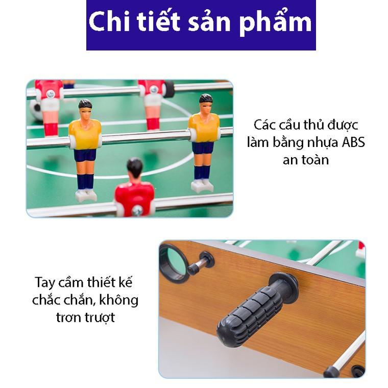 Bàn bi lắc mini 6 tay bằng gỗ, bàn chơi đá bóng cho bé.