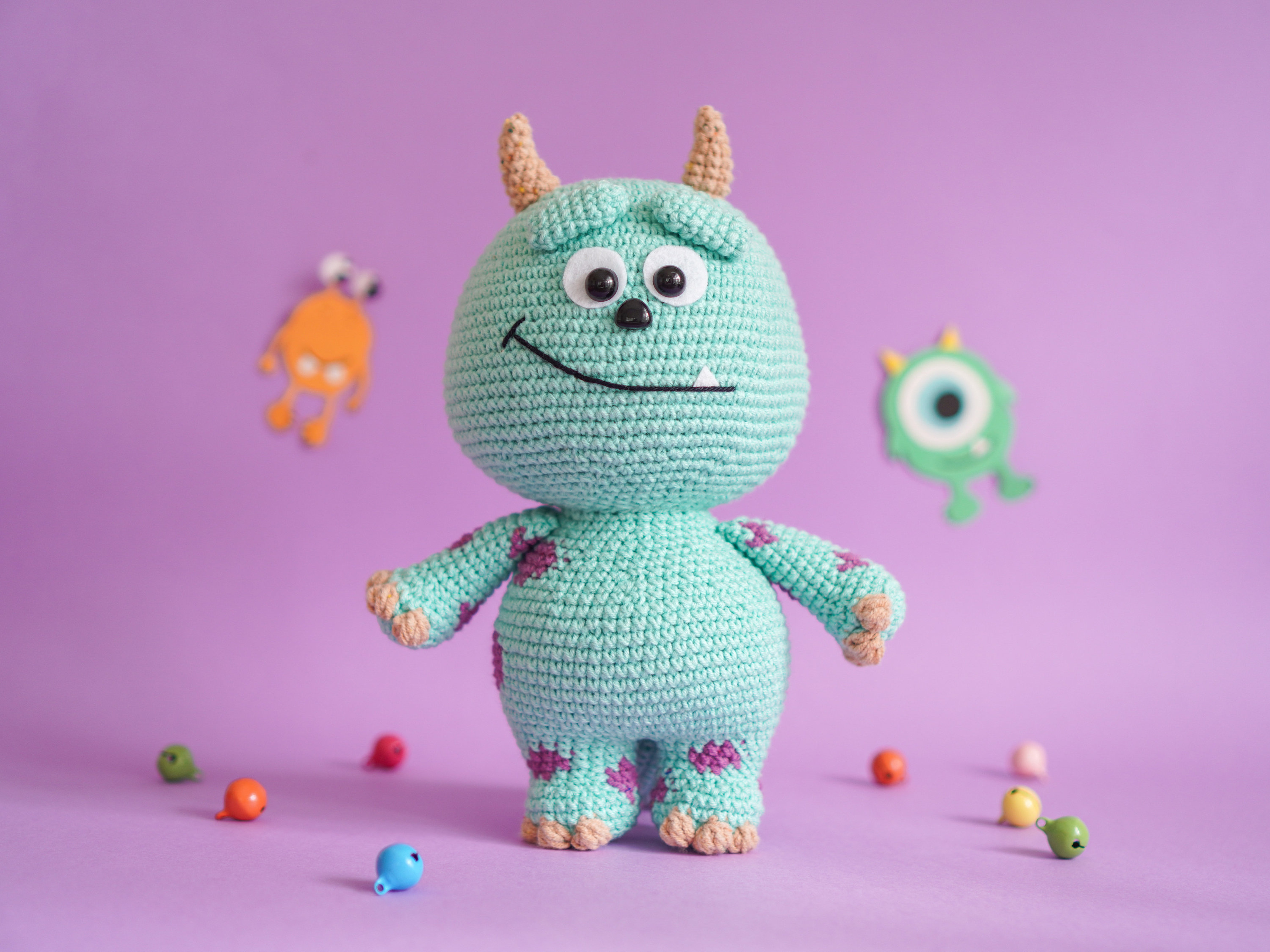 Thú bông móc len handmade Amigurumi, đan móc thú len, đồ chơi len an toàn cho bé