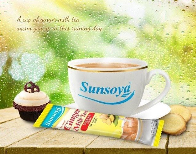 Trà sữa gói Malaysia SunSoya/ Trà sữa hòa tan 3 trong 1/ Trà sữa nhập khẩu/ Trà sữa tự pha - Vị Gừng/ Ginger Milk tea