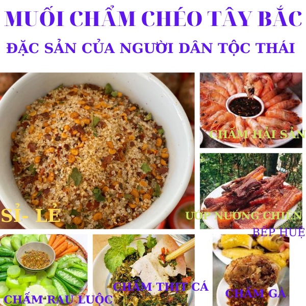 Muối chấm chẩm chéo đặc sản Tây Bắc 230gr