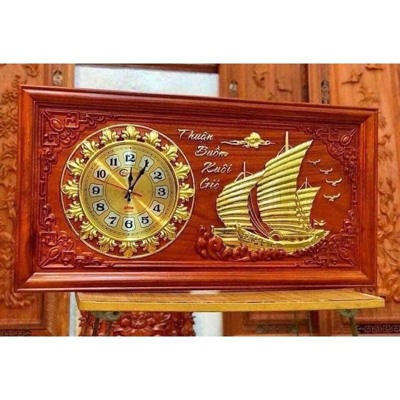 Tranh đồng hồ TÀI LỘC gỗ hương