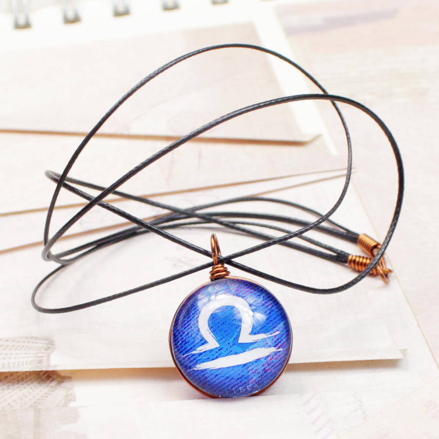 Dây chuyền 12 cung hoàng đạo Zodiac tông nhiều màu sắc siêu đẹp 06647-DC20M0017