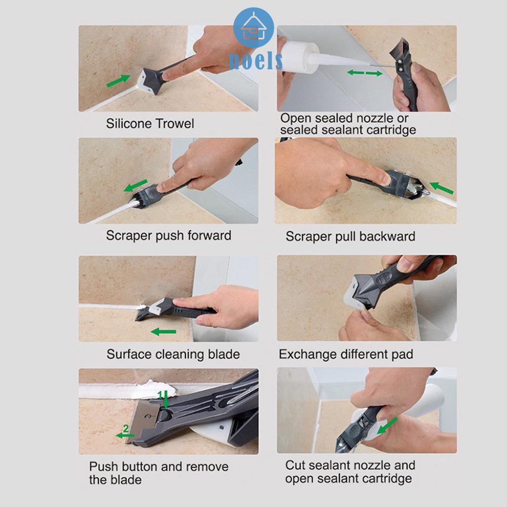 Bộ Dụng Cụ Cạo Viền Cửa Kính 3 Trong 1 Tiện Dụng