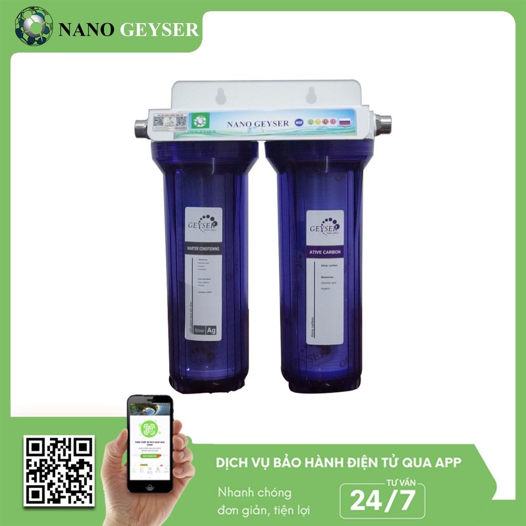 Bộ lọc thô đầu nguồn Nano Geyser dùng cho nước sinh hoạt - Hàng Chính Hãng