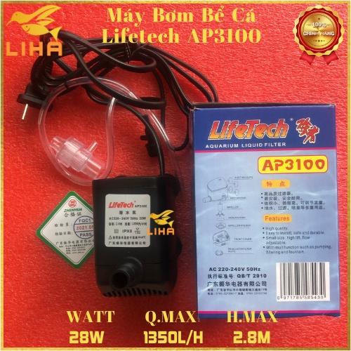 Máy Bơm Nước Lifetech AP3100 (28W - 1350L/H - 2.8M) - Máy Bơm Hồ Cá Cao Cấp