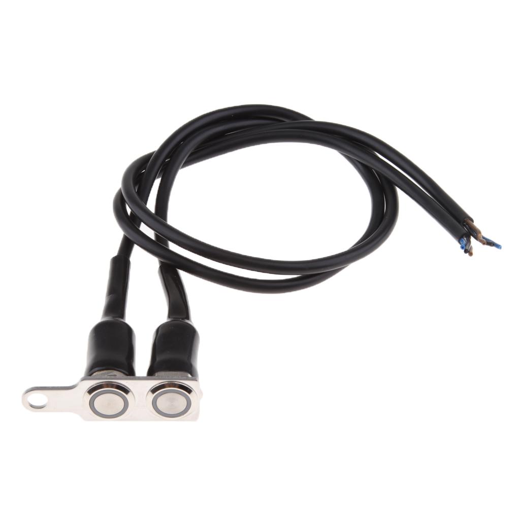 Universal Motorcycle LED Đèn Pha Đèn Sương Mù Sừng Công Tắc Tay Lái