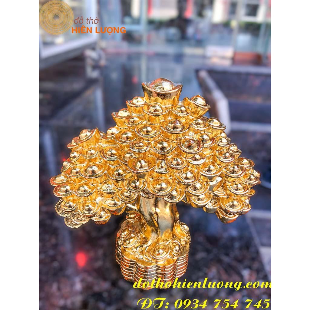 Cây Kim Tiền Mạ Vàng Cỡ To DxRxC 20x8x18cm