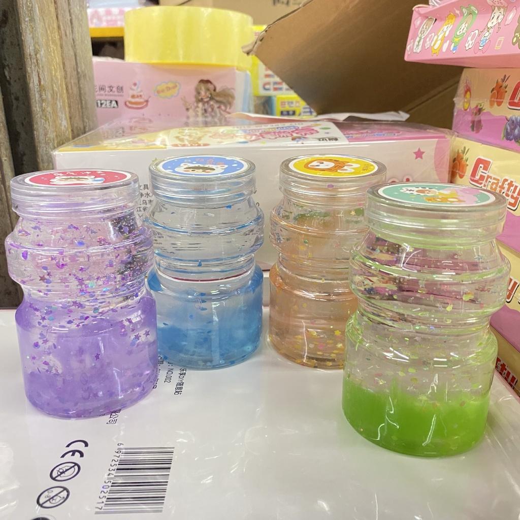 Slime charm sao giấy màu trong 9 màu cực đẹp Đồ chơi hũ slam chất nhờn ma quái squishy