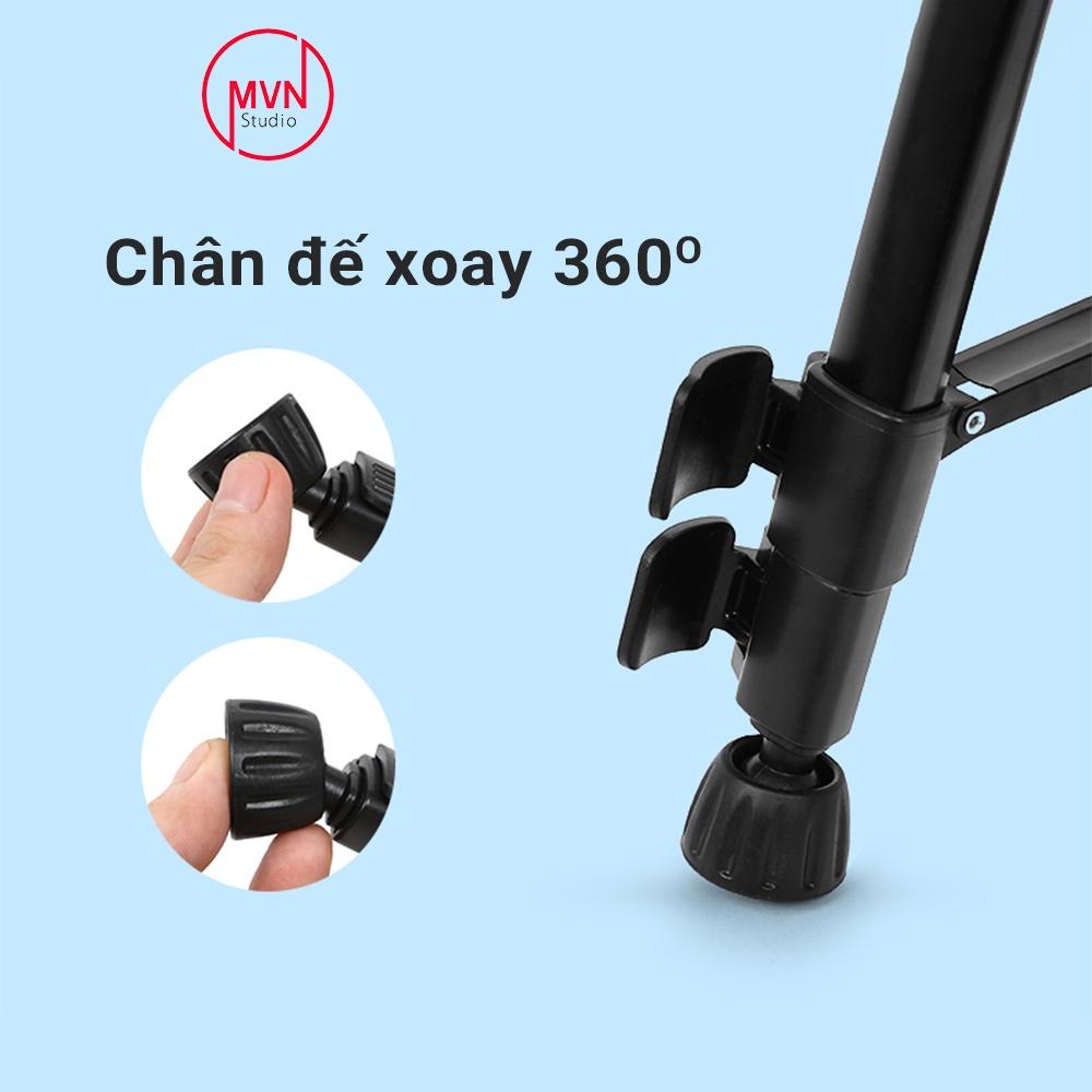 Tripod chân máy ảnh chuyên nghiệp có thể tải 3kg cao 1m7 - MVN Studio