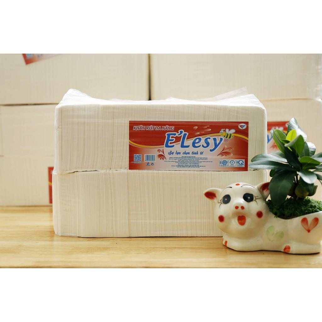 BỊCH GIẤY RÚT LỤA E'LESY Đa Năng 1KG GIẤY LỤA E'LESY KHỔ 10X18CM Siêu Dai, Mềm Mại, An Toàn Cho Sứ