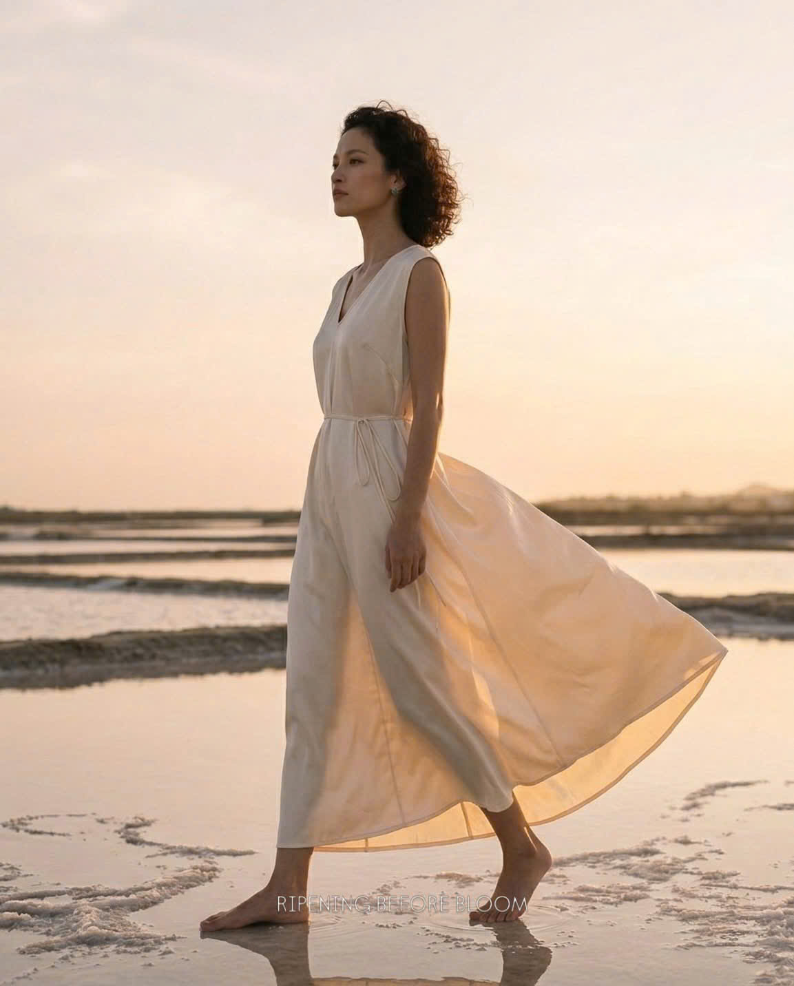 Đầm Suông Maxi Lụa Tơ Tằm Tĩnh Hải DRE202 Thời trang thiết kế Hity